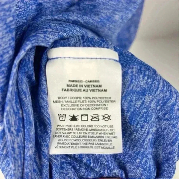 Nike Women's Blue Racerback Tank Top Size M Yoga Running Athletic Dri-fit - Picture 5 of 10